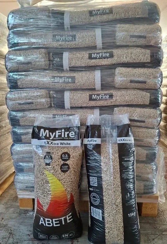 OFFERTA 1 BANCALI PELLET MY FIRE EXTRAWHITE BANCALE DA 72 SACCHI